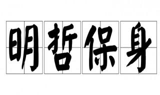 明哲保身是什么意思(明哲保身是什么意思解释)-第4张图片-文史 明哲保身是什么意思(明哲保身是什么意思解释)-第4张图片-文史