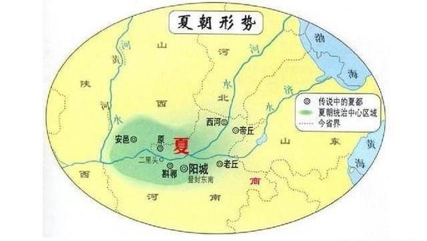 夏朝的疆域有多大,夏朝领土有多大