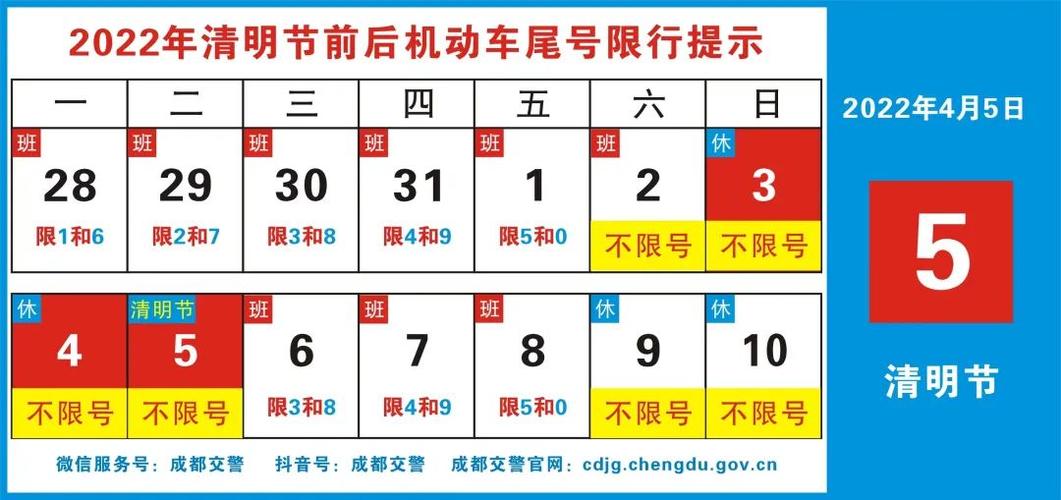 清明节成都限行吗（清明节成都限行通知）