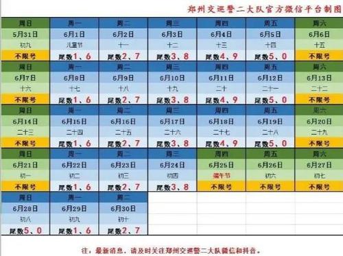 郑州6月限号查询(郑州六月限号日历)-第6张图片-文史 郑州6月限号查询(郑州六月限号日历)-第6张图片-文史