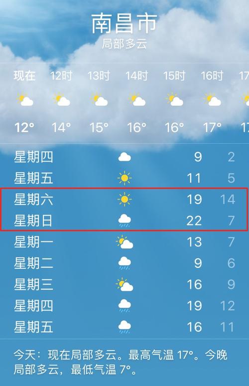 江西七天天气预报（江西15天天气预报）
