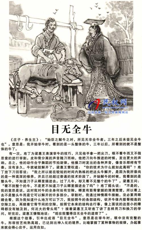 目无全牛的主人公是谁,目无全牛的道理