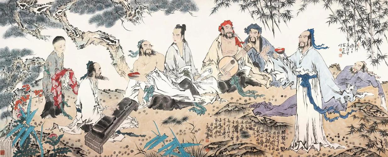魏晋南北朝时期被称为竹林七贤的是哪七贤(魏晋南北朝竹林七贤的衣着)-第3张图片-文史 魏晋南北朝时期被称为竹林七贤的是哪七贤(魏晋南北朝竹林七贤的衣着)-第3张图片-文史