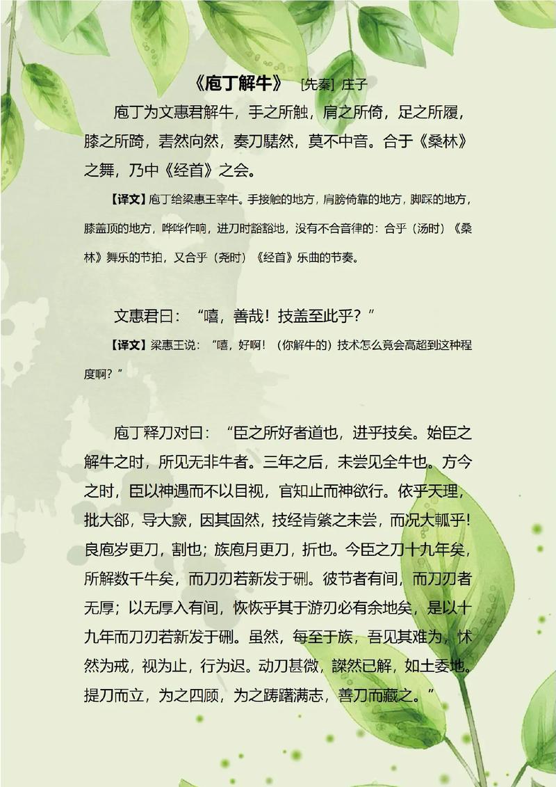 庖丁解牛是什么意思(庖丁解牛是什么意思解释一下)-第1张图片-文史 庖丁解牛是什么意思(庖丁解牛是什么意思解释一下)-第1张图片-文史