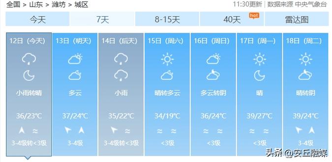 潍坊滨海天气查询,潍坊滨海天气预报一周天气