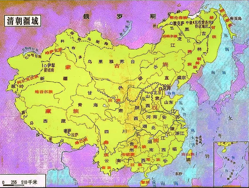 清朝地图:历史上清朝的疆域有多大,清朝时的疆域图-第7张图片-文史 清朝地图:历史上清朝的疆域有多大,清朝时的疆域图-第7张图片-文史