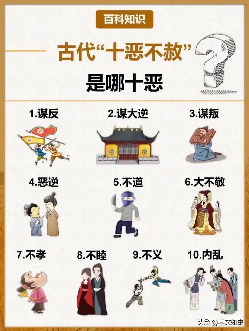 十恶不赦是哪十恶(十恶不赦是哪十恶,是什么生肖)-第4张图片-文史 十恶不赦是哪十恶(十恶不赦是哪十恶,是什么生肖)-第4张图片-文史