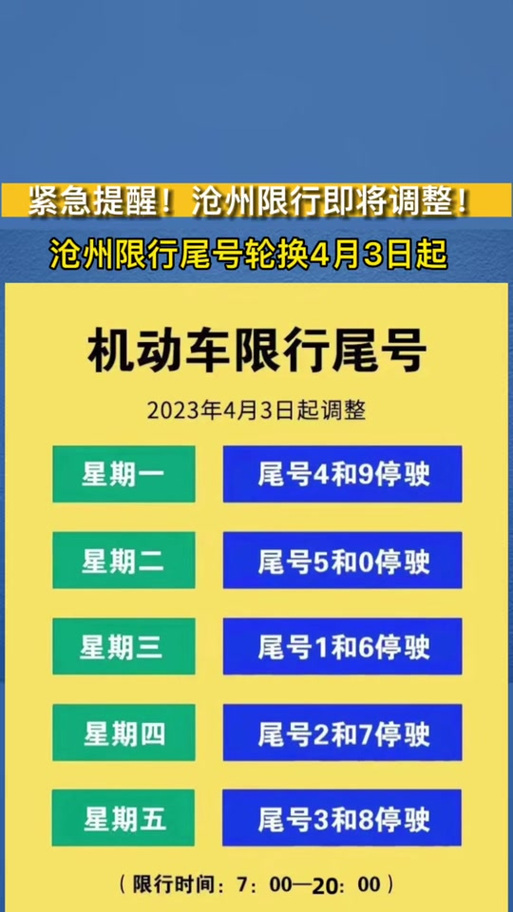 沧州限号几点解除限行,沧州限号几点解封-第3张图片-文史 沧州限号几点解除限行,沧州限号几点解封-第3张图片-文史