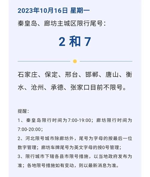 廊坊还限号么今天限几号（廊坊限号吗限什么号）