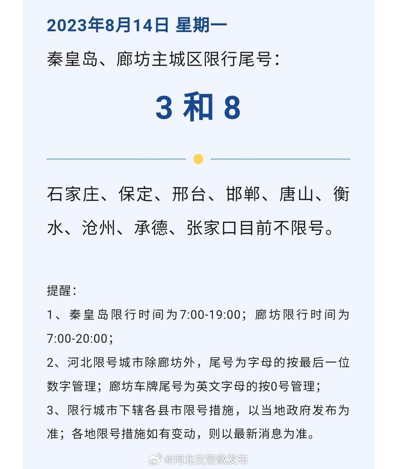 廊坊县限号吗现在限几号,廊坊地区限号查询-第8张图片-文史 廊坊县限号吗现在限几号,廊坊地区限号查询-第8张图片-文史