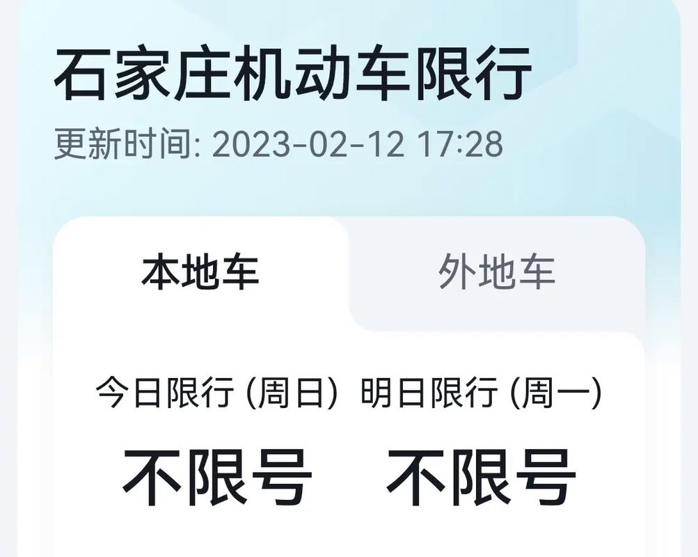 周日石家庄限号限行时间,石家庄市周二限行-第6张图片-文史 周日石家庄限号限行时间,石家庄市周二限行-第6张图片-文史