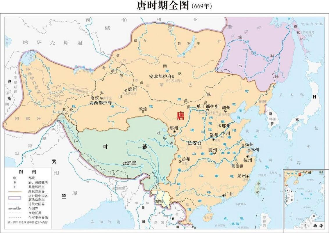 唐朝地图:历史上的唐朝疆域有多大,唐朝的疆域版图-第5张图片-文史 唐朝地图:历史上的唐朝疆域有多大,唐朝的疆域版图-第5张图片-文史