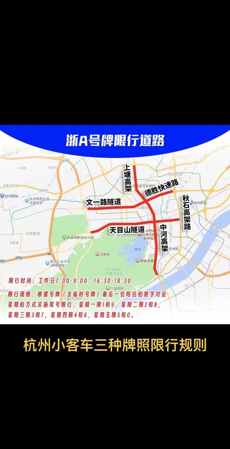 杭州尾号限号规则图解（杭州尾号限号规则图解最新）