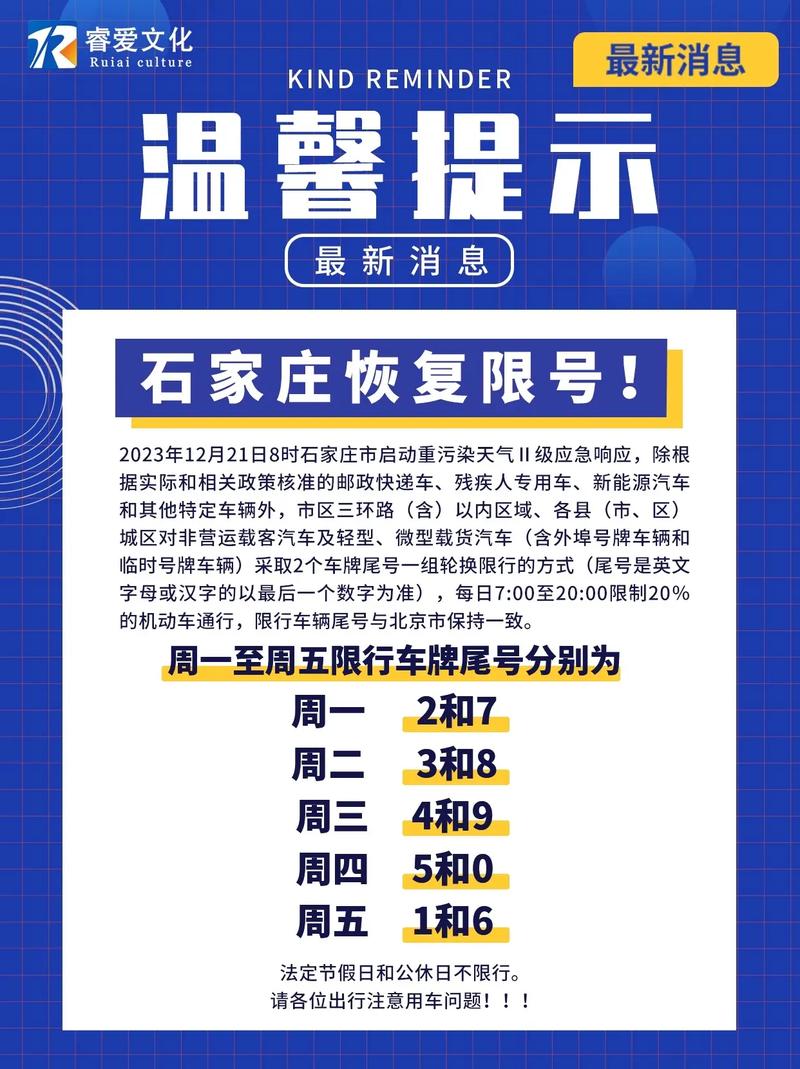 8号石家庄限什么号（石家庄8月限号查询最新）