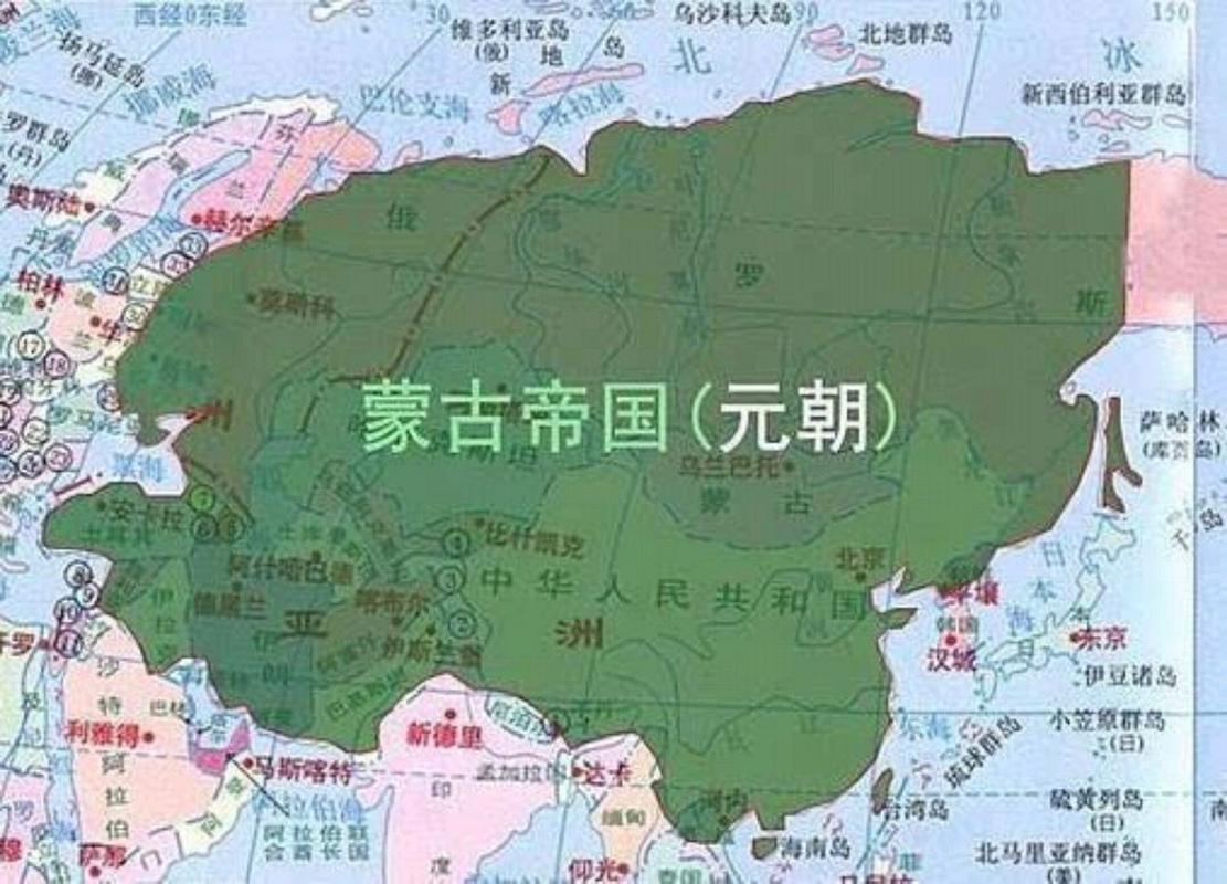 元朝地图：历史上元朝的疆域有多大,元朝的疆域范围有多广?-第2张图片-文史