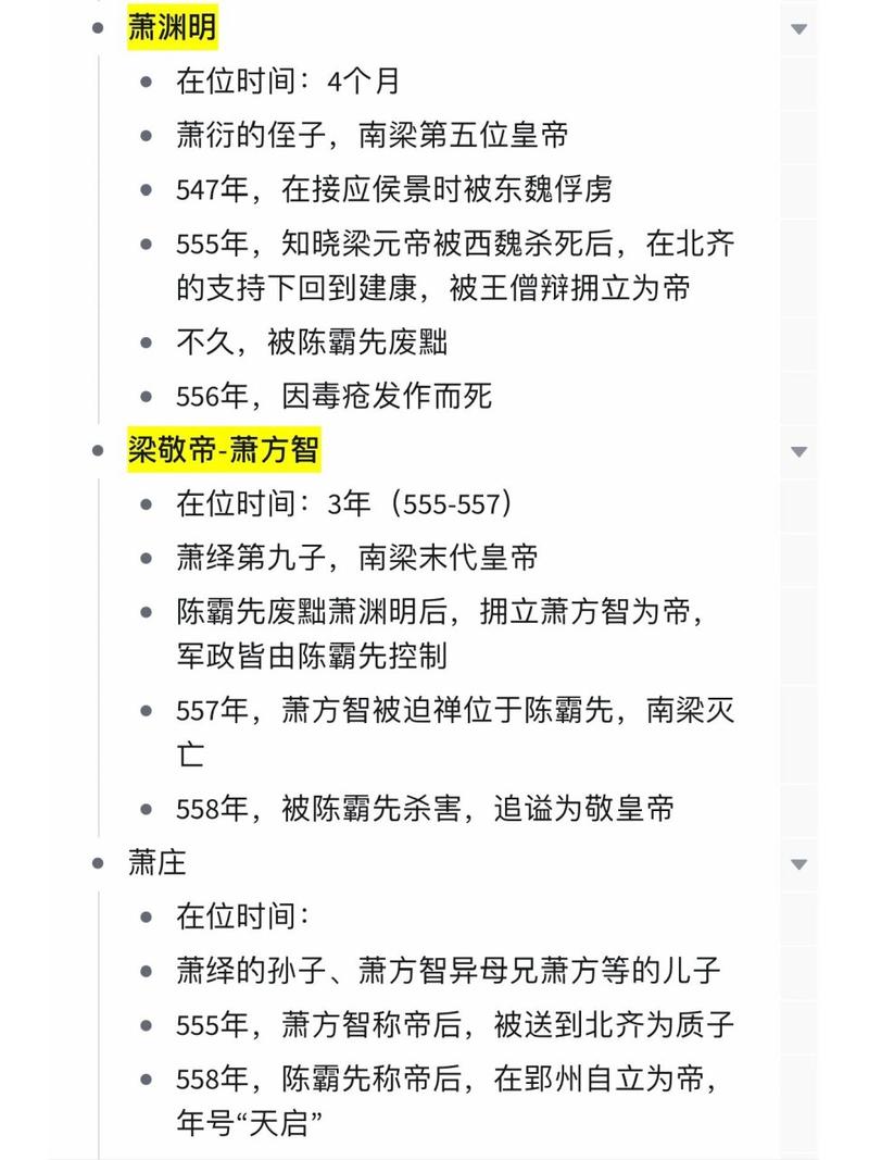 南北朝梁国皇帝列表:梁朝一共有几个皇帝,南北朝粱国-第7张图片-文史 南北朝梁国皇帝列表:梁朝一共有几个皇帝,南北朝粱国-第7张图片-文史