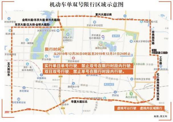 开封限行限号区域图解大全（开封限行2021年最新通告）-第2张图片-文史